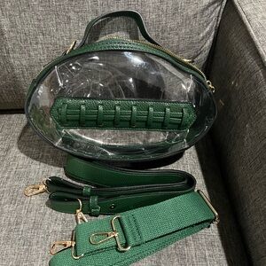 Football Shaped Clear Bag for Stadiums